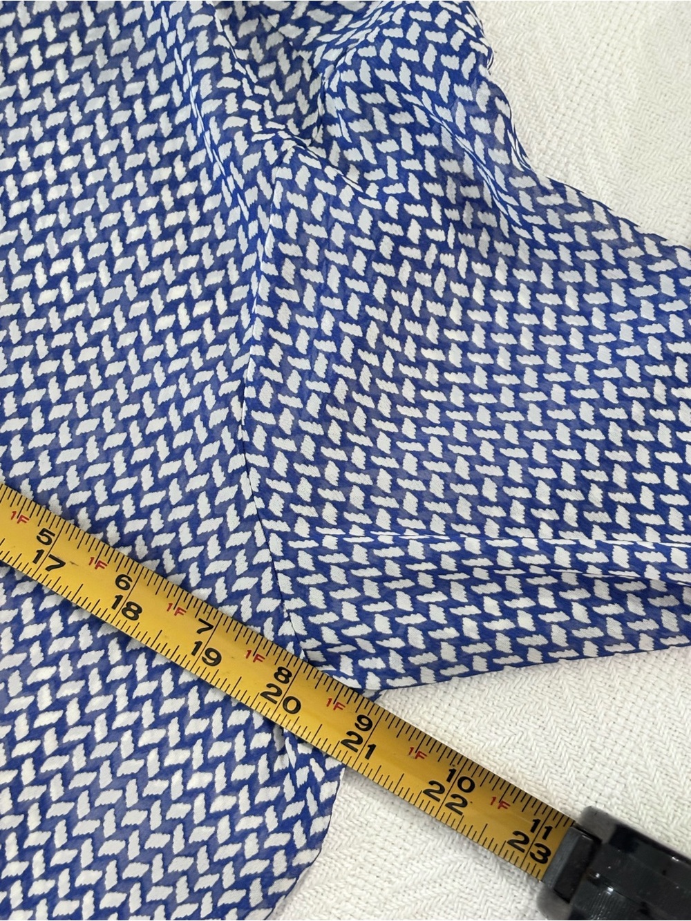 Pleione Navy Micro-Print Long Sleeve Button-Down Shirt - Picture 4 of 8